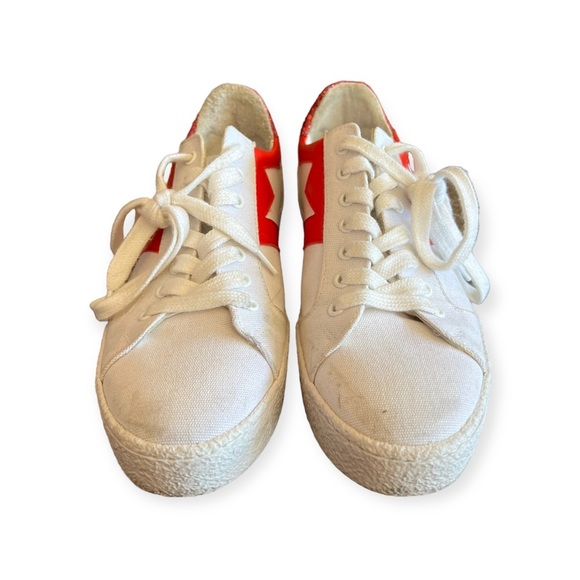 🎁 MAJE Frencha fashion Sneakers shoes red glitter Size 38/8 🎁 - Picture 4 of 9